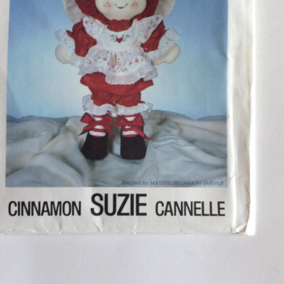 Dollcraft Uncut Pattern # 101 Vintage 1982 Candy Family Cinnamon Suzie Rag Doll - Picture 4 of 7
